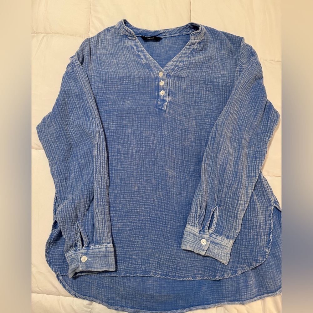 Blue Long Sleeve Women's Top